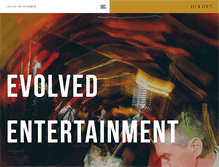 Tablet Screenshot of evolvedentertainment.com